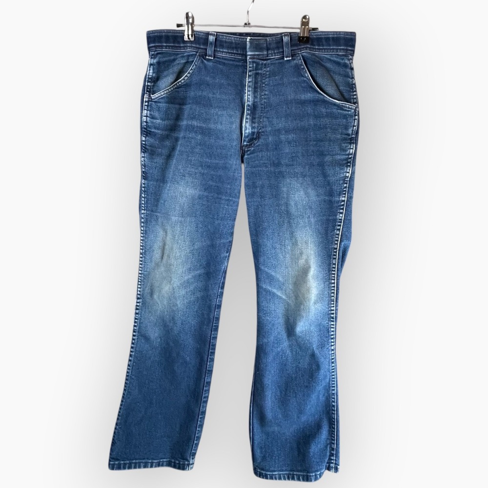 Vintage Levis Comfort Action Slacks Jeans 36x30 Blue Denim Straight K133-21200